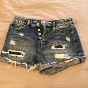 Medium/dark wash shorts